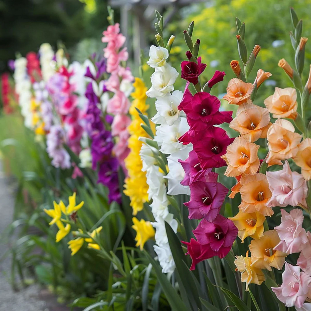 32 x Gladioli Mixed Bulbs - Fantastic Cut Flowers Summer Perennial