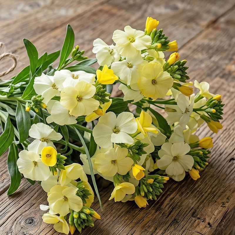 2x Wallflower Sugar Rush Primrose Plants 9cm Pots Fragrant Spring Flowers